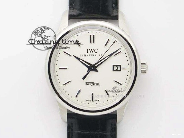 MIROTIME 0224 SportInspired Portofino IW458101 RG MK 1:1 Best Edition Gray Dial On Brown Leather Strap MIYOTA 7165